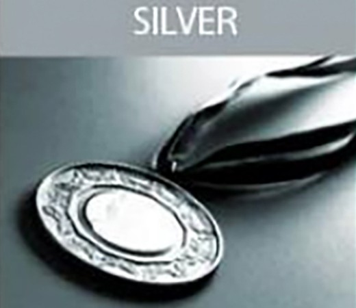 a silver metal