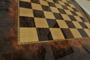 checkered wood
